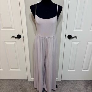 Wilfred Light Gray Spaghetti Strap Jumpsuit